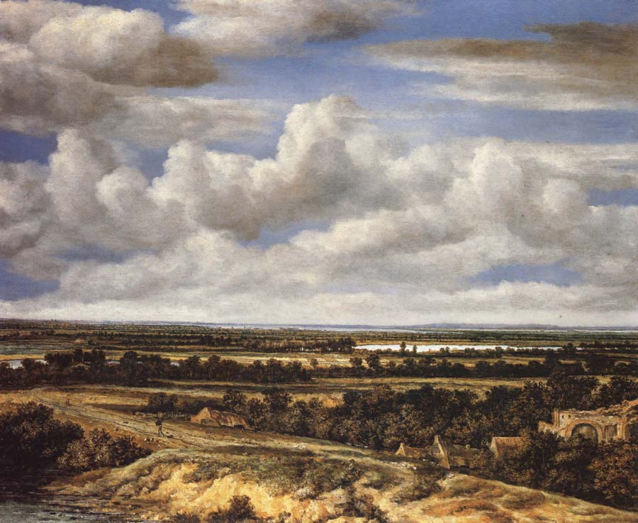 An Extensive Landscape with a Road by a River